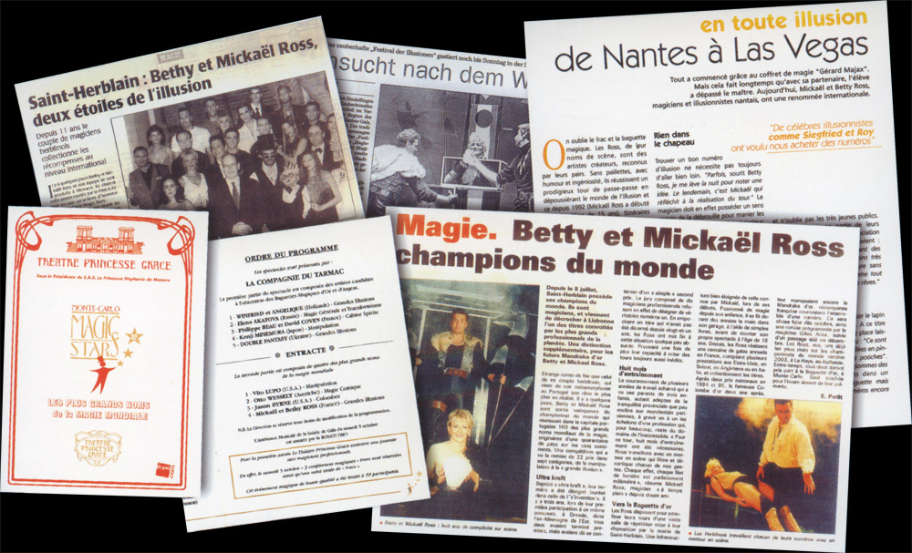 Articles de presse consacrés à Mickaël Ross